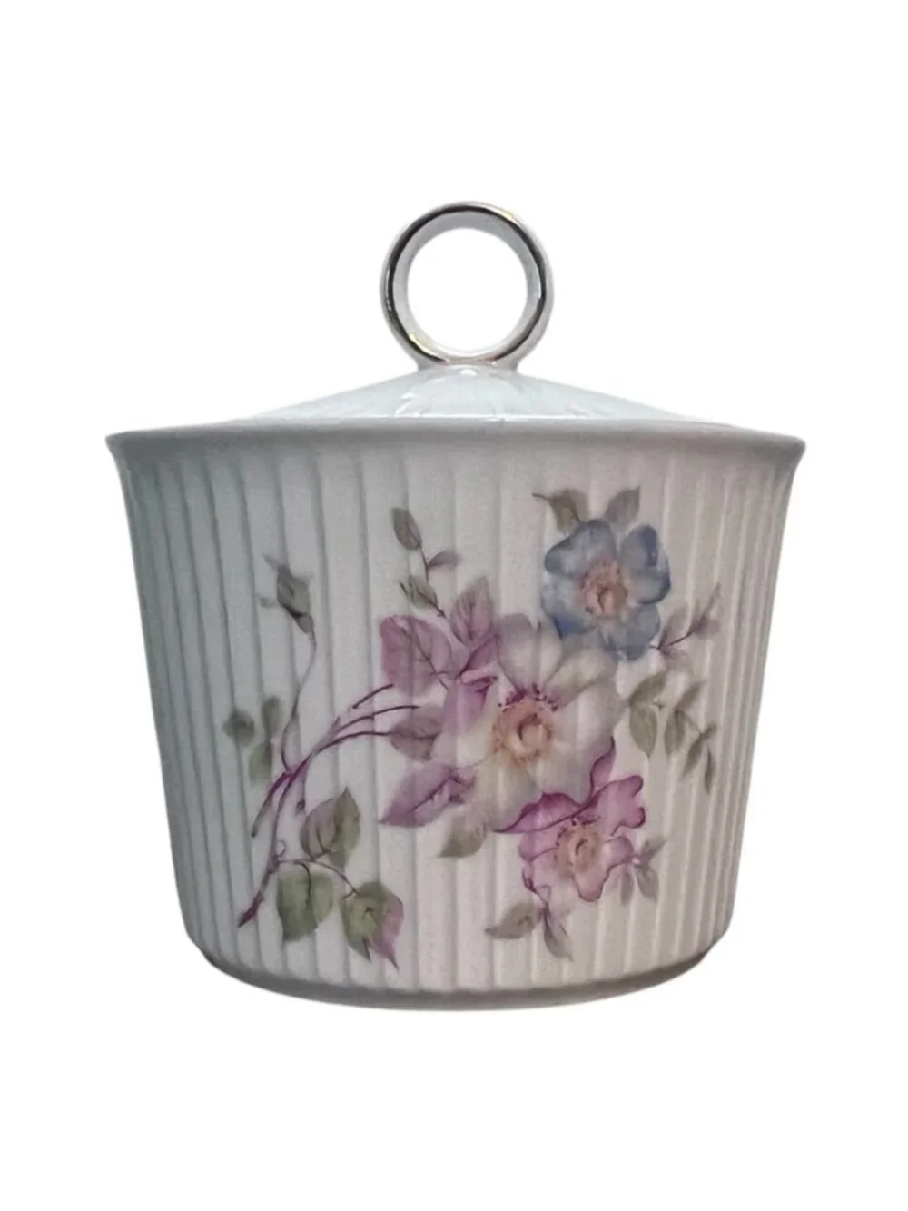 Vintage Verbano Fine China Japan Tea Cup Saucer Creamer Covered Sugar Bowl Flora